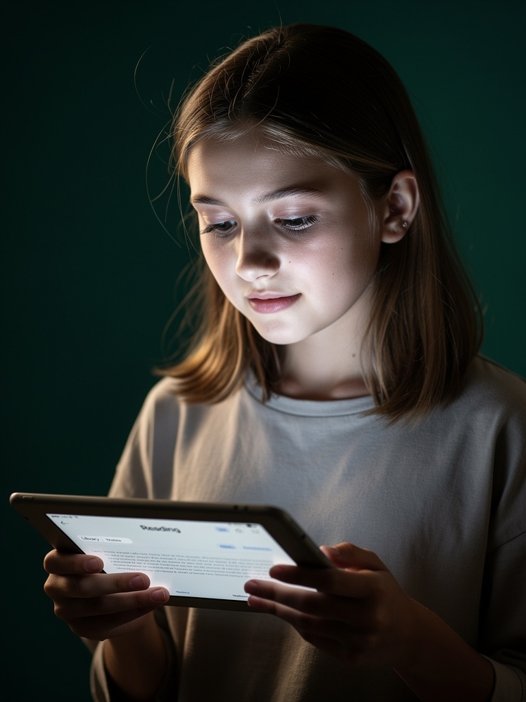 Personne lisant confortablement avec EasyLexie